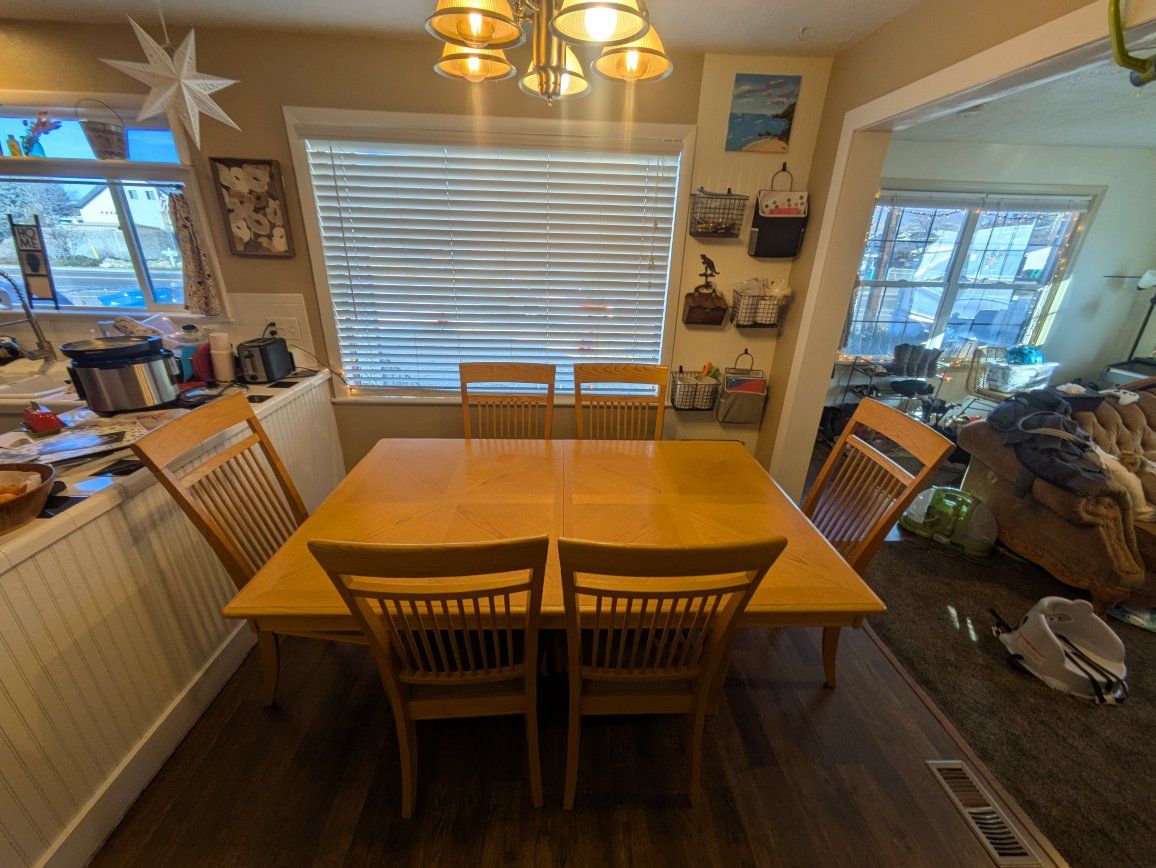 table and chairs