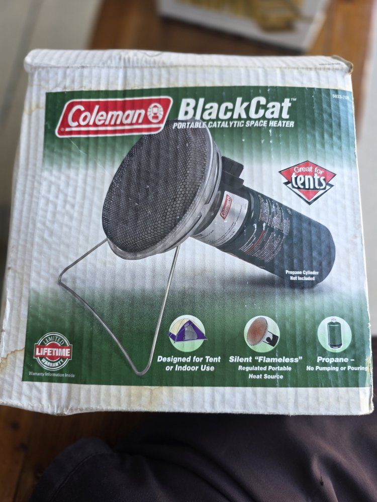 Coleman BlackCat Portable Catalytic Space Heater in Original Box