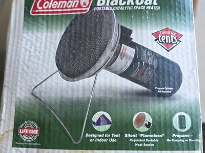 Coleman BlackCat Portable Catalytic Space Heater in Original Box