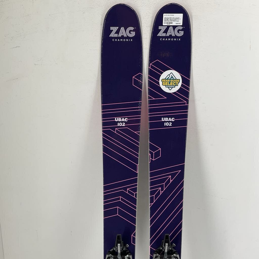 2023 Zag UBAC 102 w/ Dynafit Backlight Long Travel Bindings w/ Zag UBAC Climbing Skins