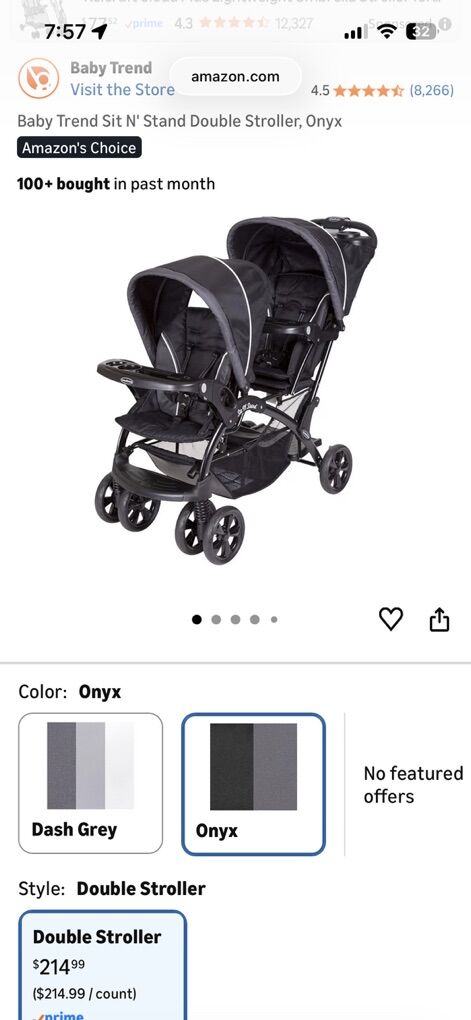 Baby Trend Sit N' stand Double Stroller