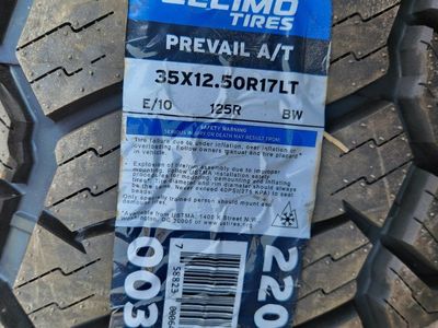 35x12.50r17 celimo prevail at