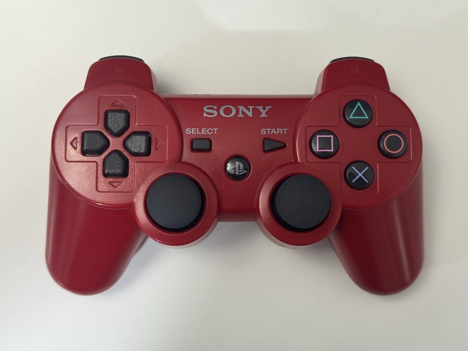 Sony Ps3 / PlayStation 3 DualShock 3 Controller / Red Color / Great Condition