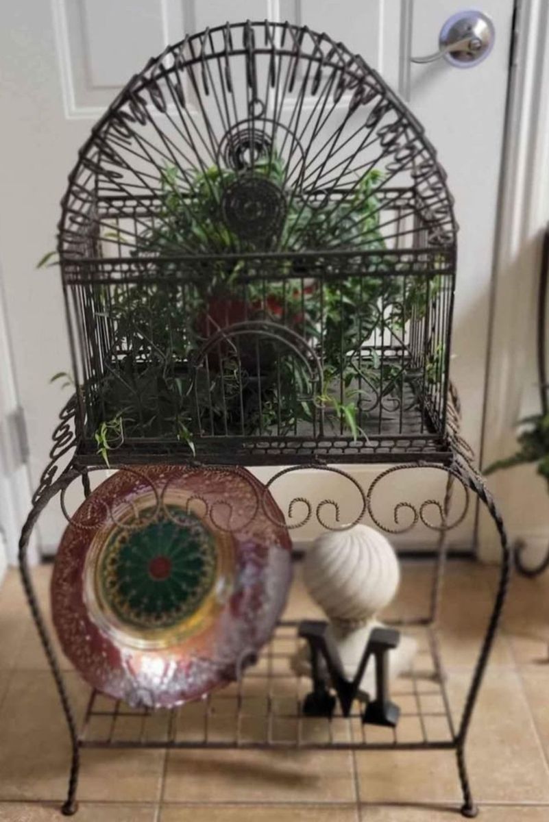 Wrought Iron Birdcage... Vintage & Just Charming!