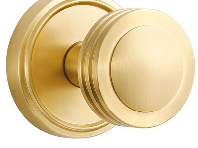 SORWDUERM 4-Pack Dummy Door Knobs Satin Brass Gold New