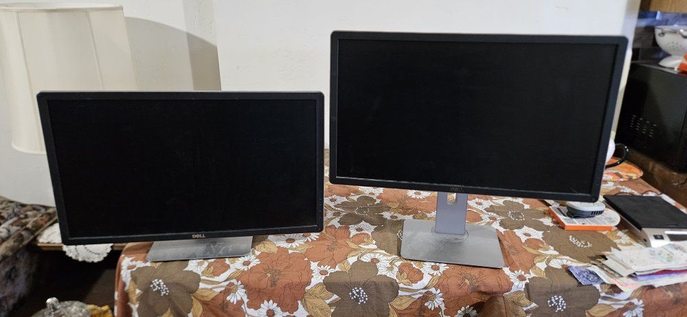 2 Dell 24" monitors