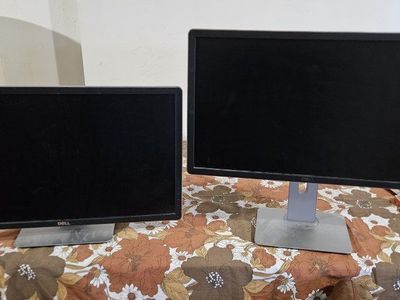 2 Dell 24" monitors