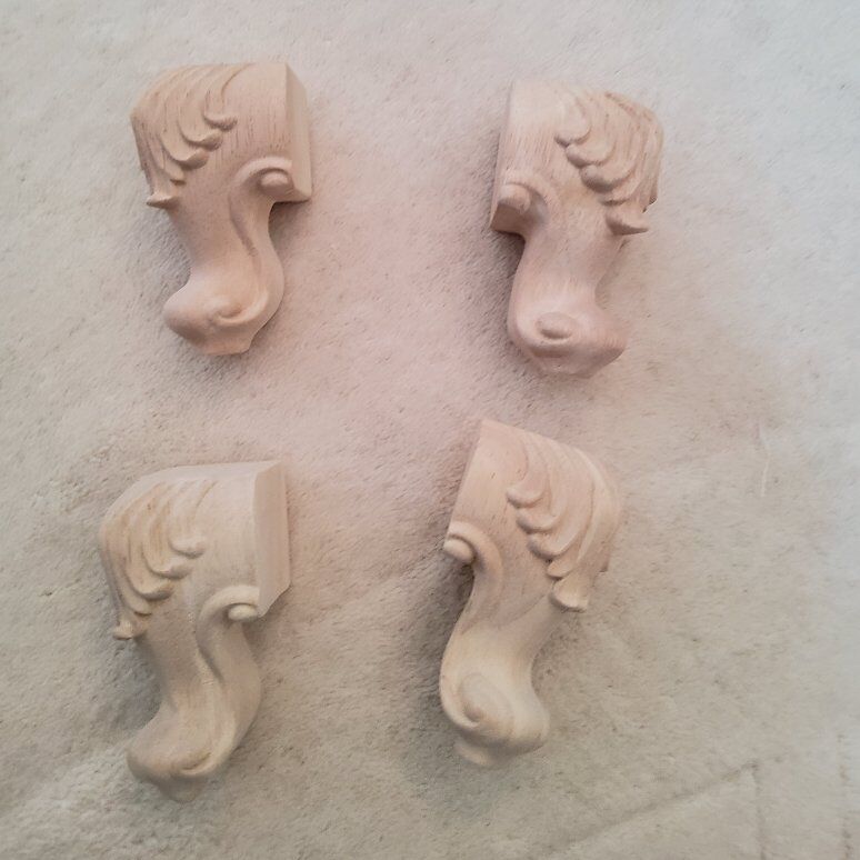 12 wood legs for cabinetry and/or furniture