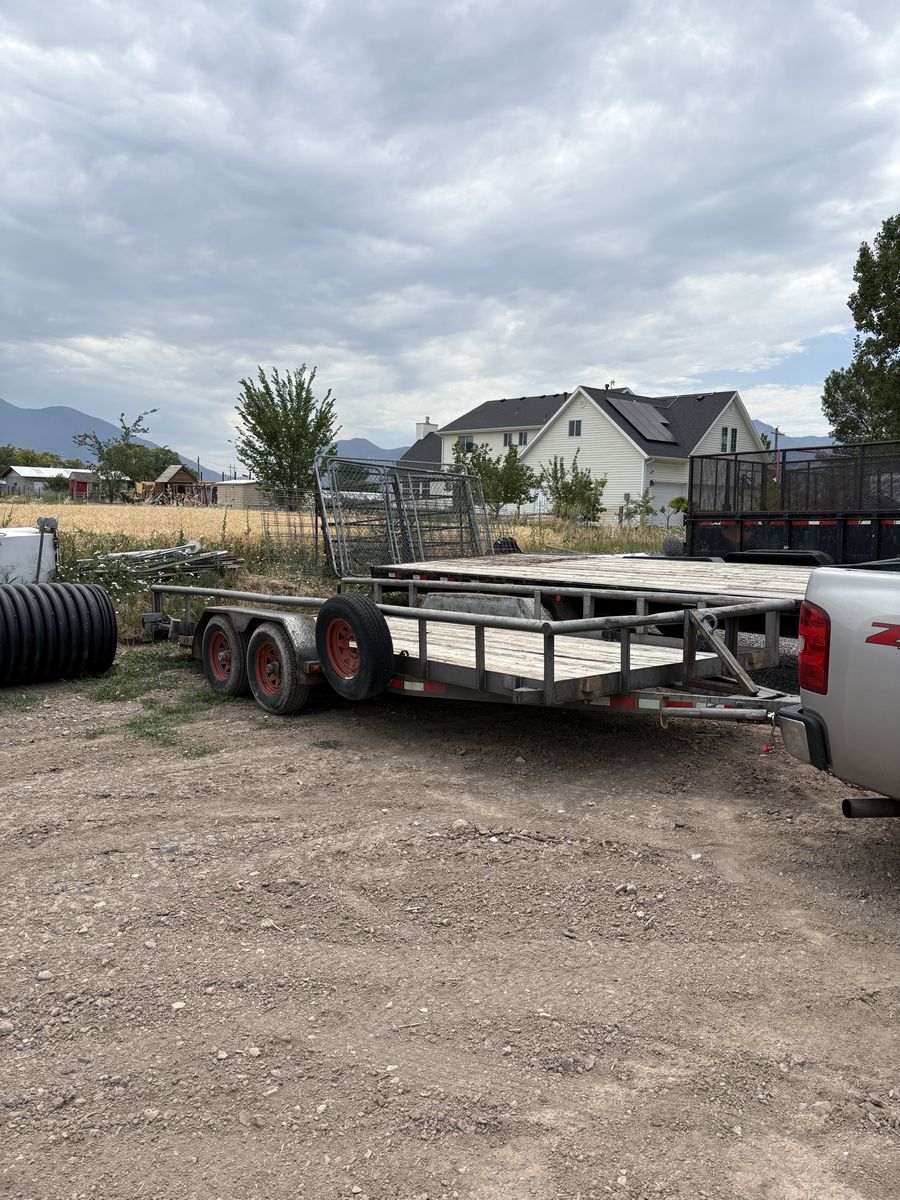 18’ flatbed trailer 14k