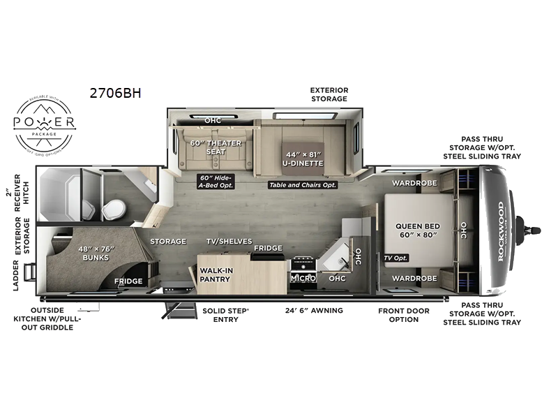 2027 Rockwood Ultra Lite 2706BH