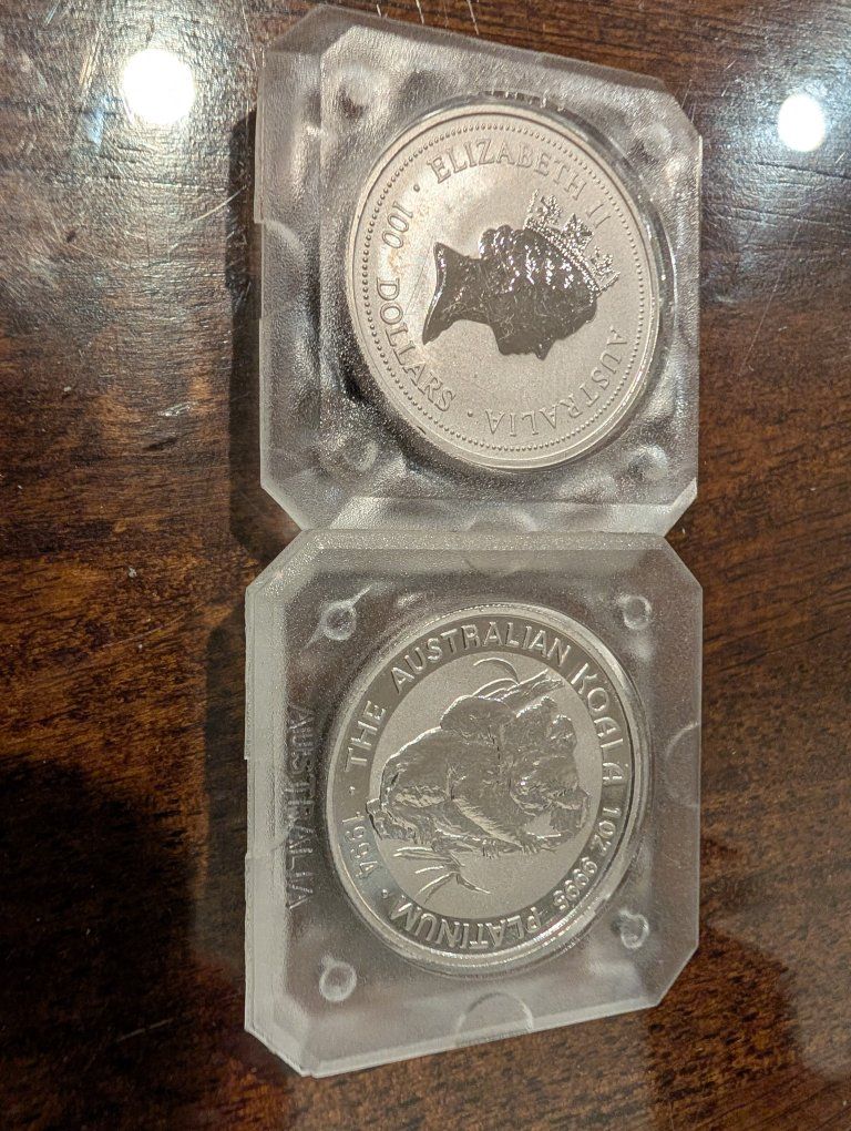 1 oz Platinum coin (Australian Koala)