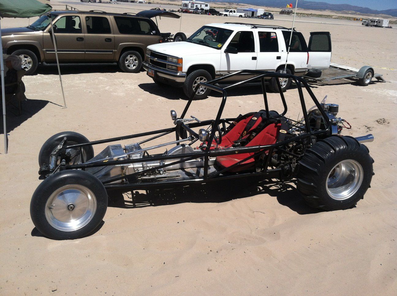 VW  PRO SANDRAIL. BLUE FULL LENGTH DUNEBUGGY.
