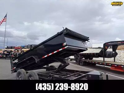 2026 PJ Trailers Black D7 14K Dump 7X14