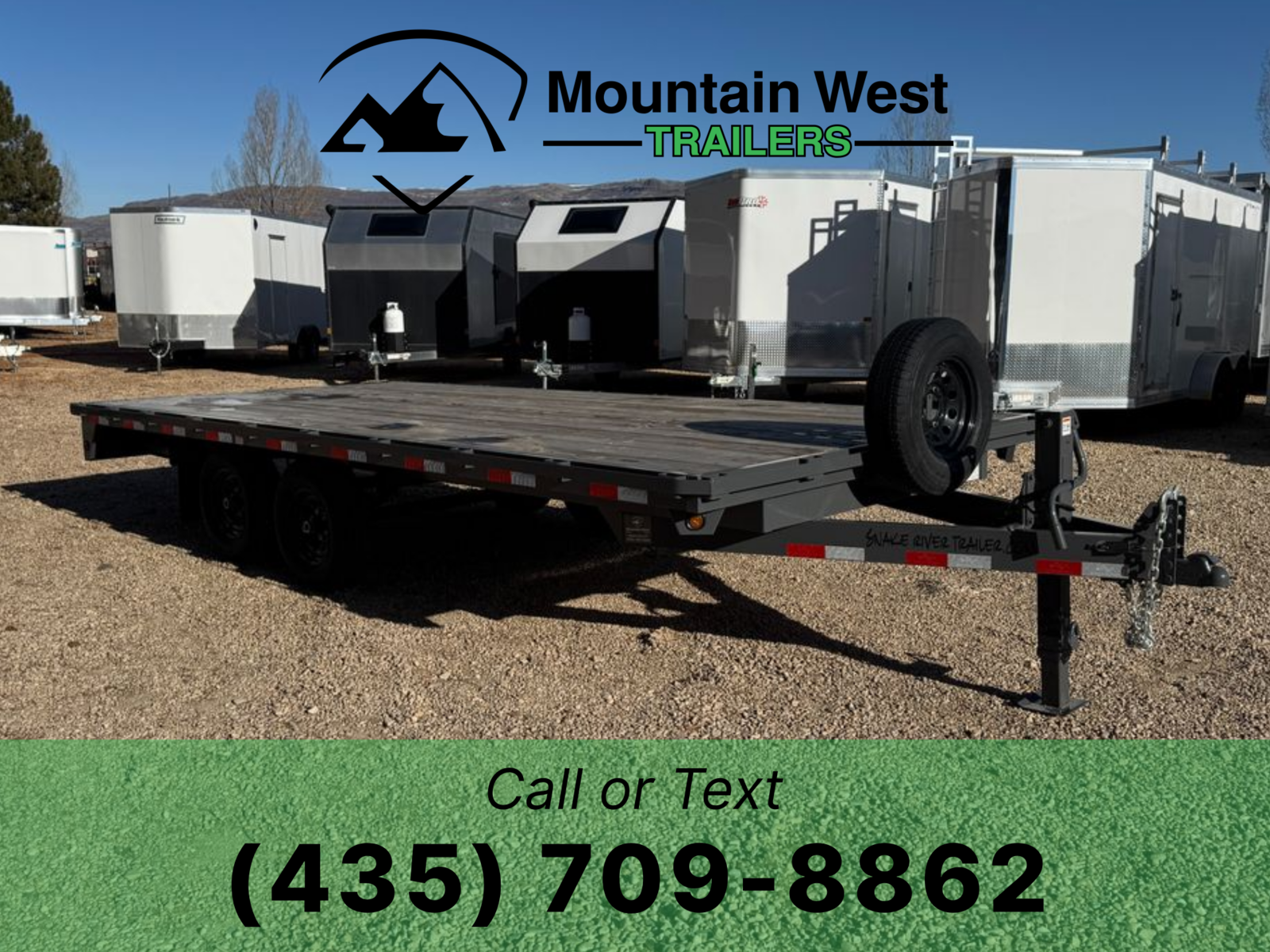 2026 Snake River 18'-10K Deck Over Flatbed Trailer