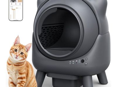 NEW FEELNEEDY Self Cleaning Automatic Litter Box 65L