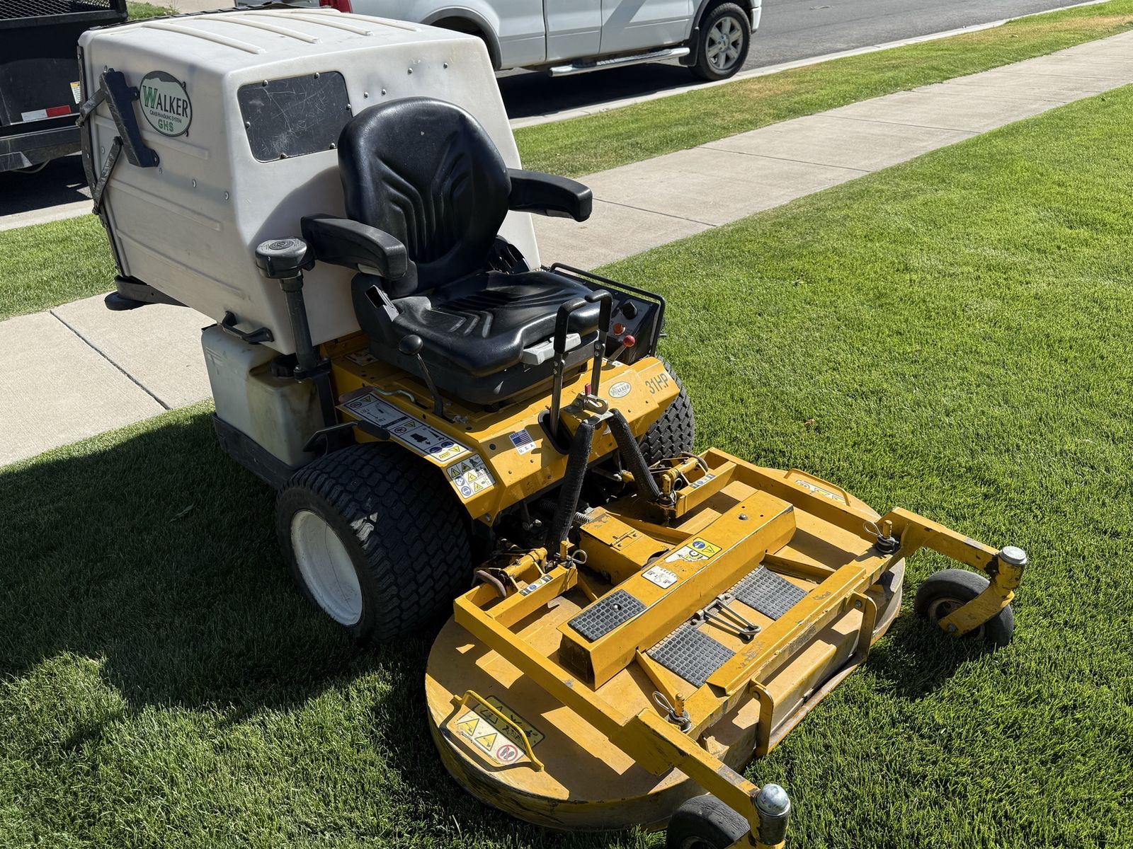 Walker mower and trailer