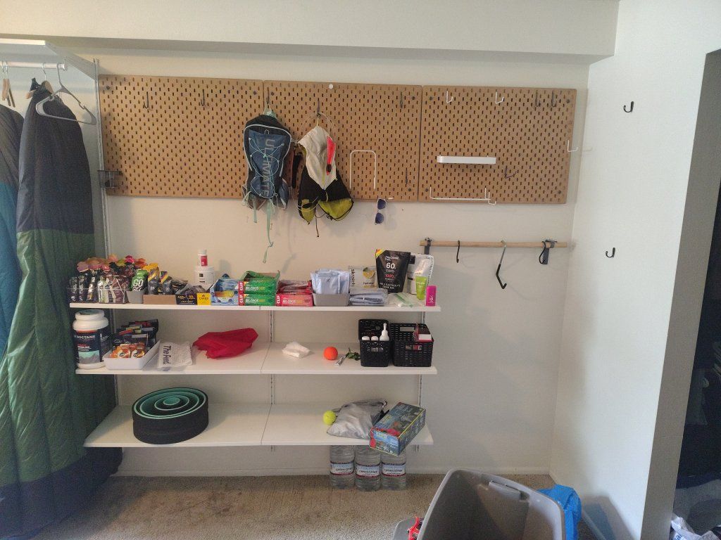 shelving and pegboards