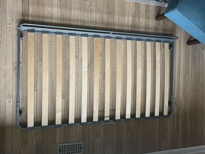 Twin slide out bed frame