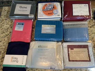 Sheet Sets, Duvet, Twin, twinXl, Full, Queen, King