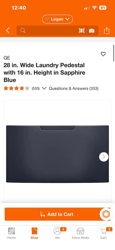 GE Profile Saphire Blue