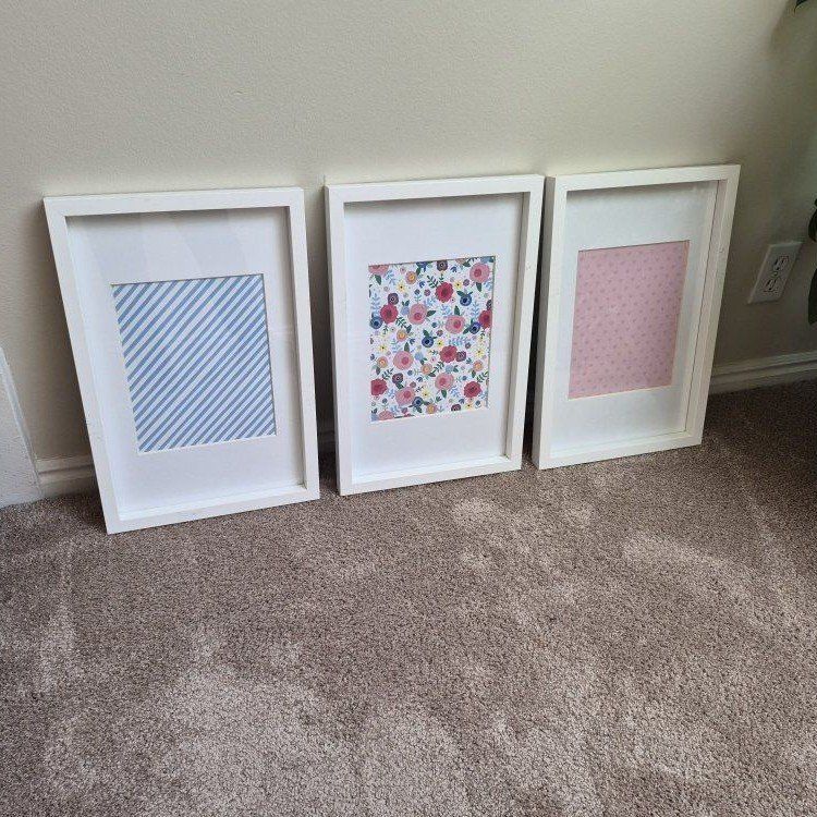 Sheffield Home White 11x17 Matted to 8x10 Picture Frame Set - 3 Pack