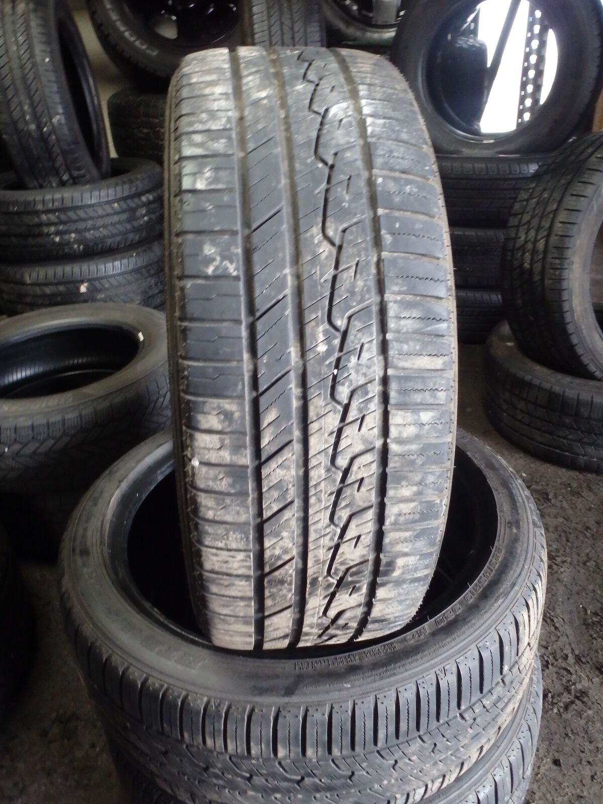 225/45R19 SUMITOMO HTR A/S FO3 PAIR OF TWO USED TIRES