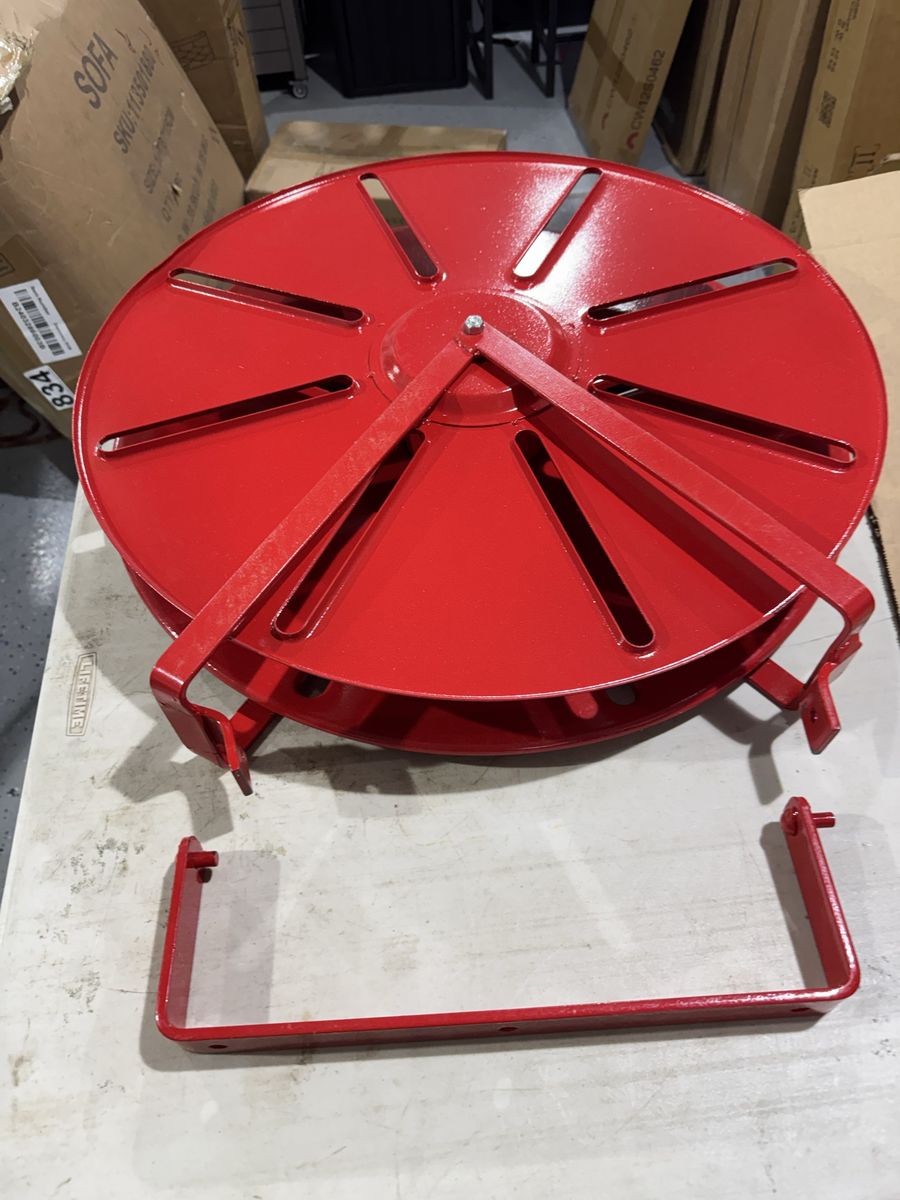 Red heavy steel Hose Reel Mount Wall Bracket Industrial Heavy Duty