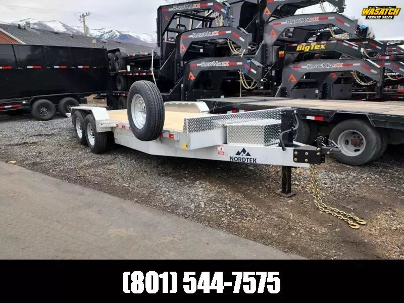 2026 Nordtek Trailers 20' DBT TD Aluminum 14K Tilt