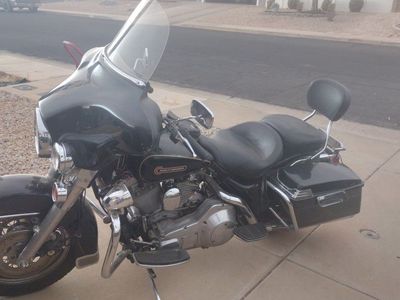 Harley Davidson Electra Glide Road King Touring Motorcycle Black w/ Windshield & Saddlebags