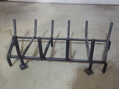 Heavy-Duty Wrought Iron Fireplace Log Grate