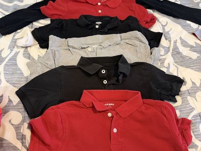 Old Navy Boy's Polo Shirts Bundle Size S 6-7 Assorted Colors