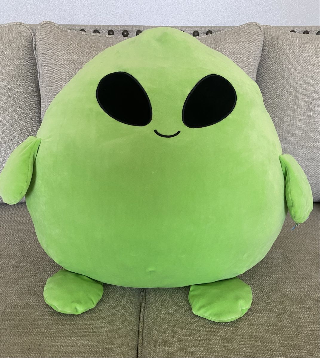 New Large 24" Green Squishy Alien Stuffed Animal