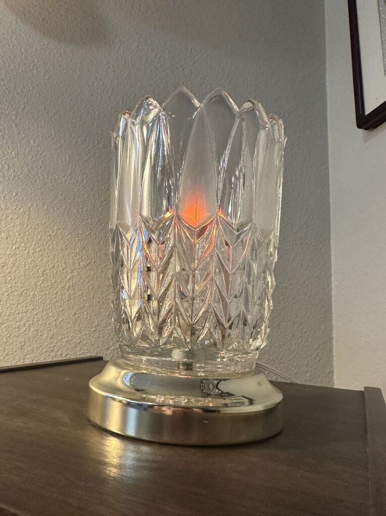 Vintage Glass Table Lamp