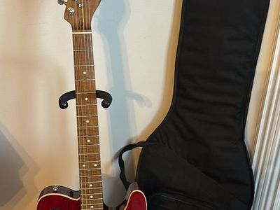 Michael Kelly 1955 Thin-line Telecaster Style Electric Guitar - Red, Semi-Hollow w/ P90s