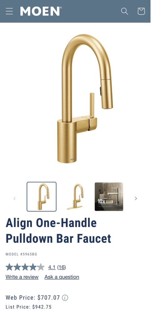 Moen Kitchen Faucet - Like New