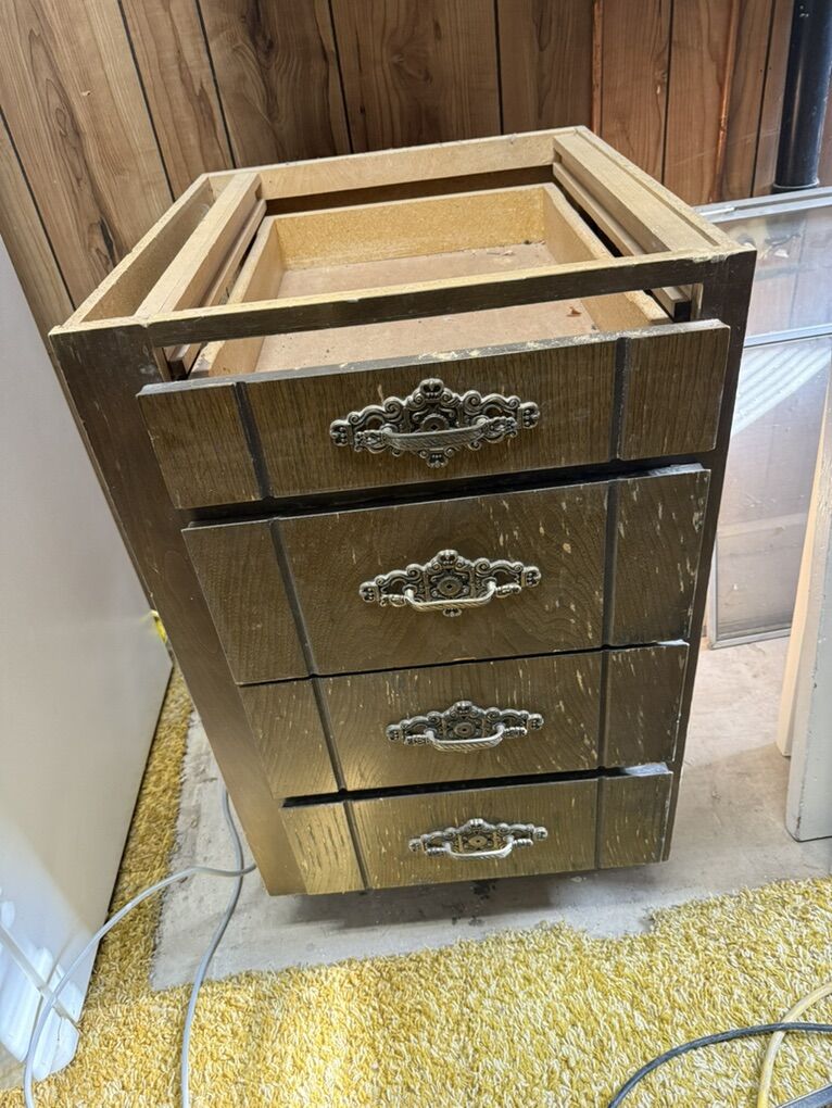 Wood Dresser Cabinet Drawer Project Piece