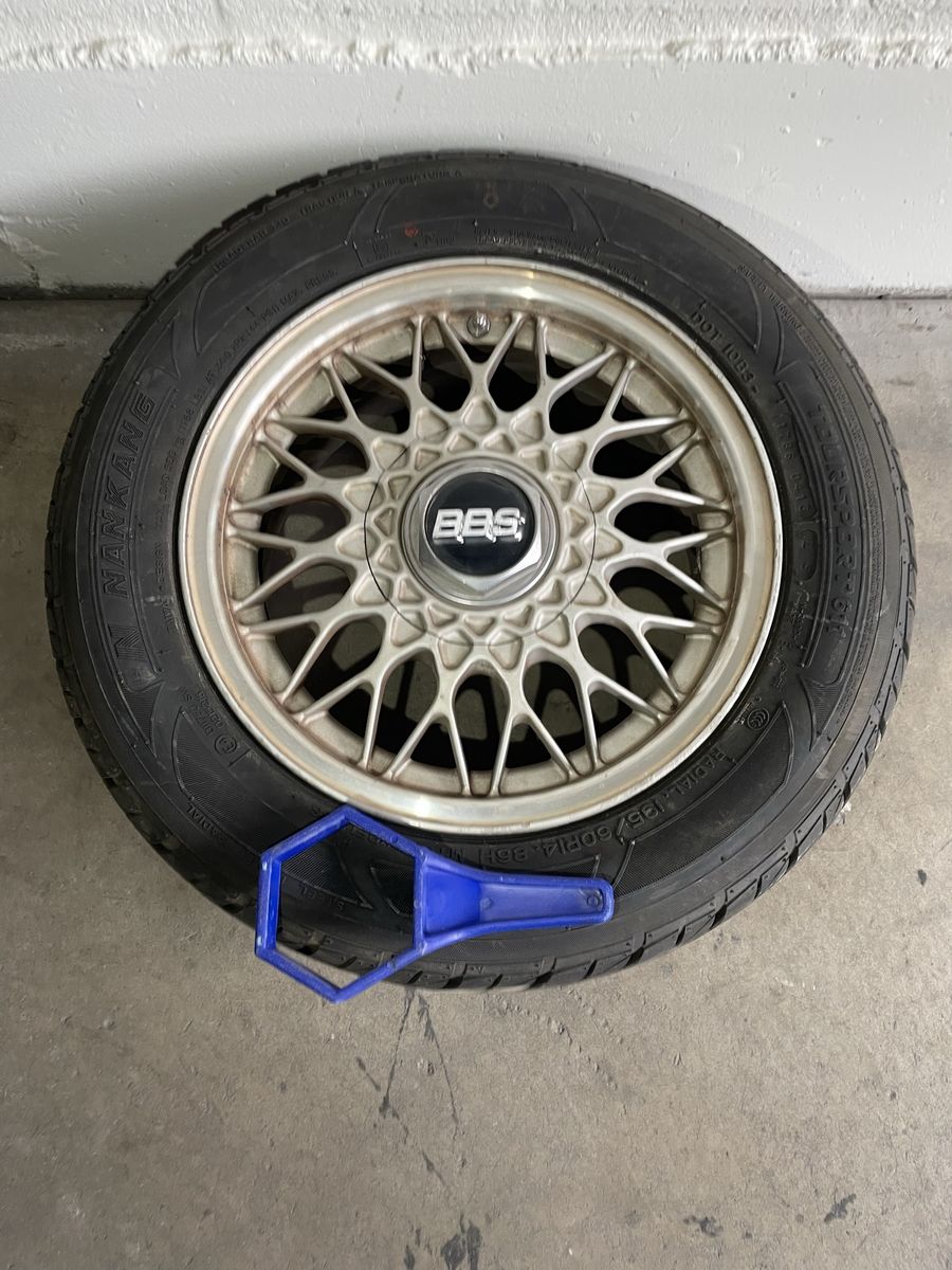 Mazda Miata LE OEM 14x6 BBS Wheels With caps 4x100 wheel With Tires