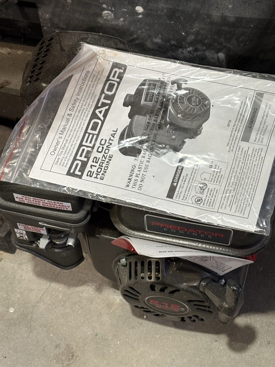 6.5 hp Predator 212cc Engine