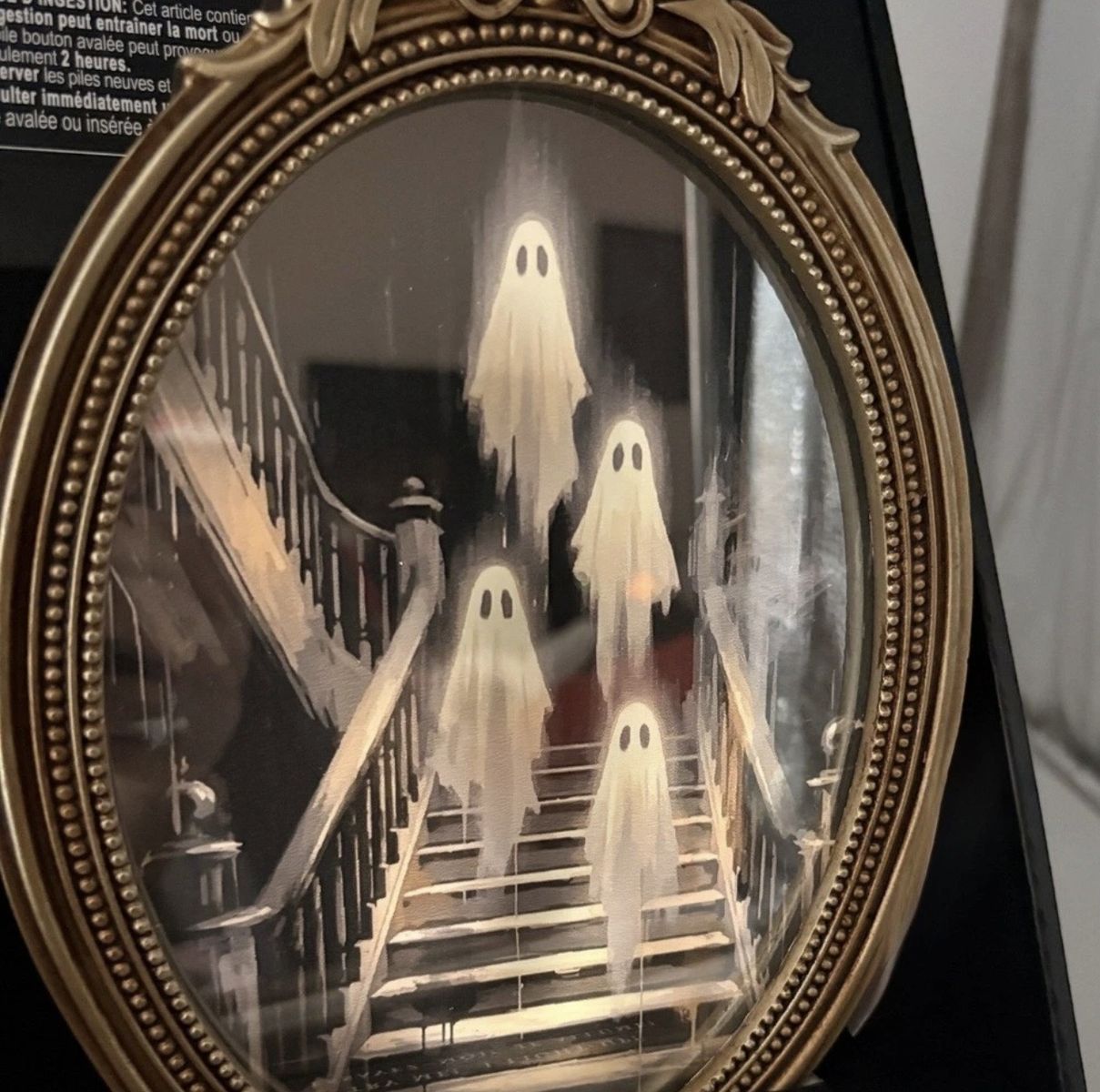 New Martha Stewart Halloween LED Lighted Ghost Mirror staircase