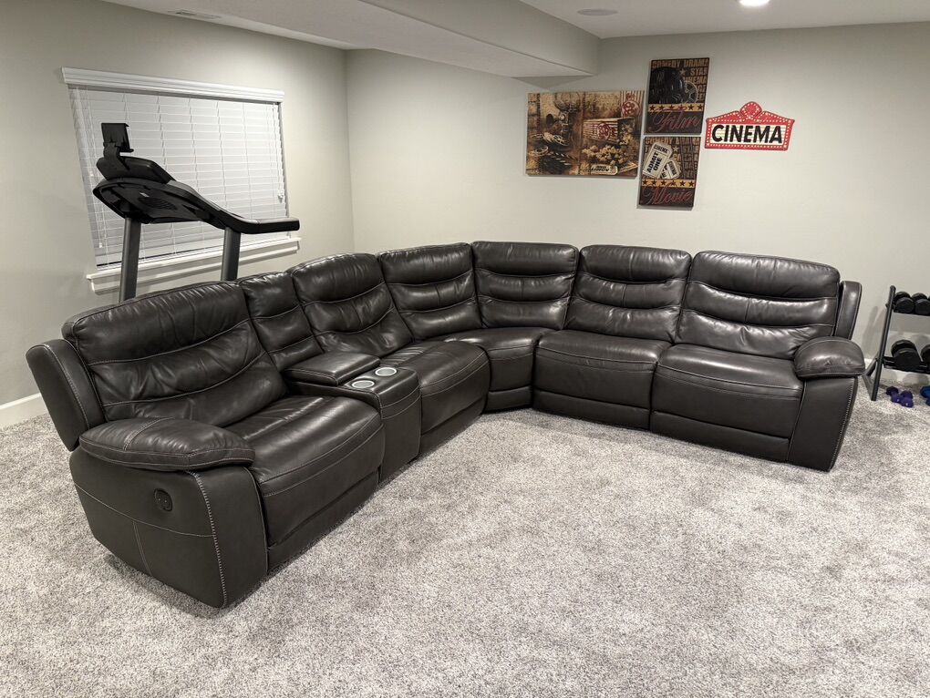 Leather Sectional Couch