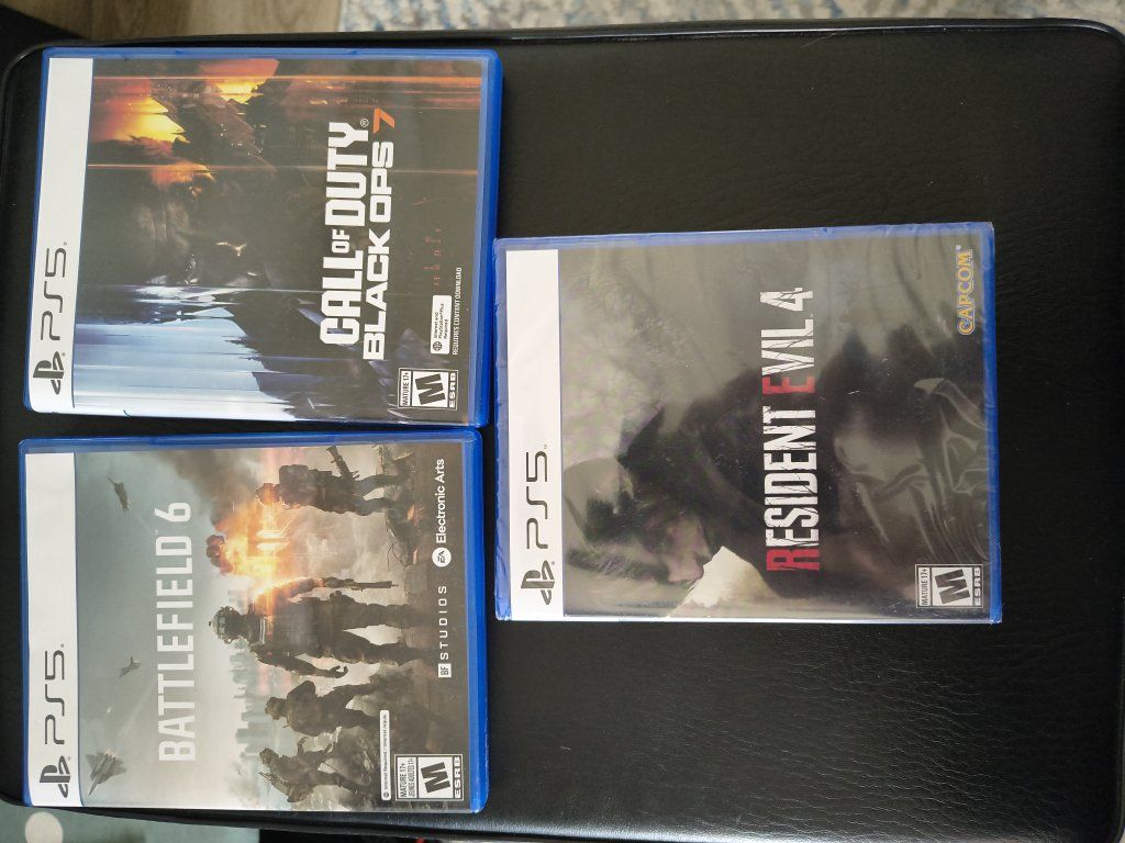 PS5 - black ops 7, battlefield 6, resident evil