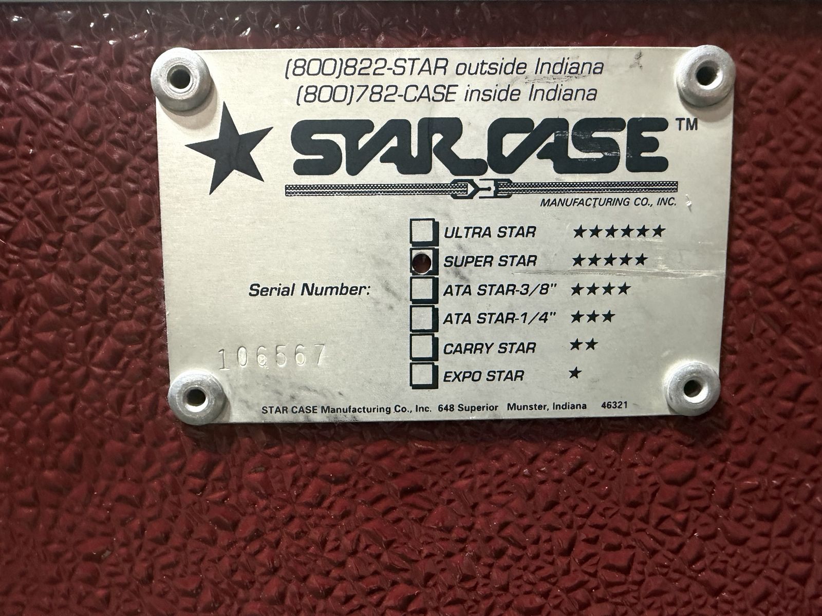 Star Case Super Star Heavy Duty Flight Road Case with Wheels