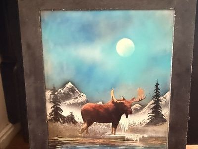 Beautiful Moose Art Piece