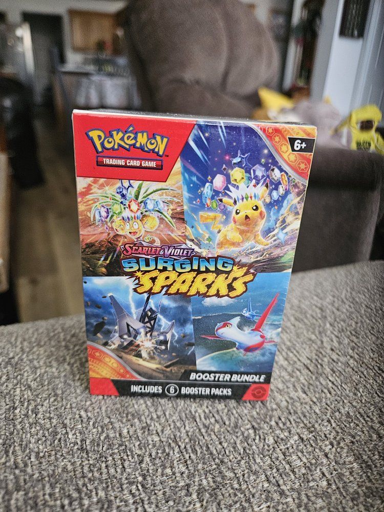 Pokemon TCG Scarlet & Violet Surging Sparks Booster Bundle - Includes 6 Booster Packs