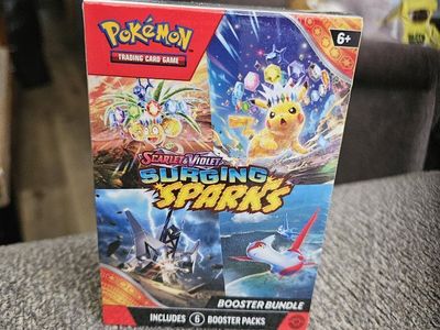 Pokemon TCG Scarlet & Violet Surging Sparks Booster Bundle - Includes 6 Booster Packs
