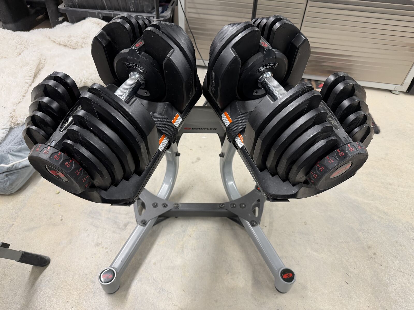 Bowflex 10-90 LBs Selectable Dumbells
