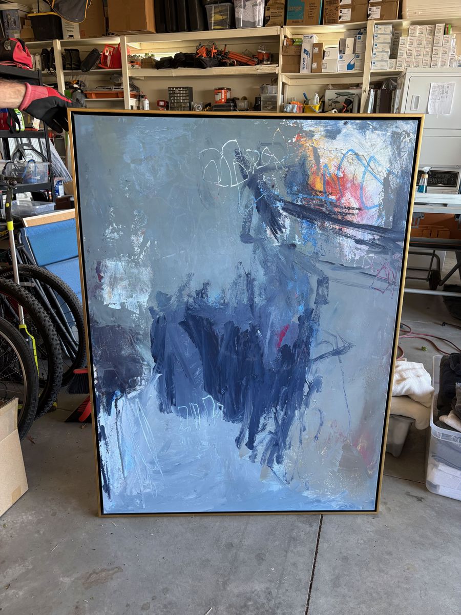 Canvas Art with Gold Frame