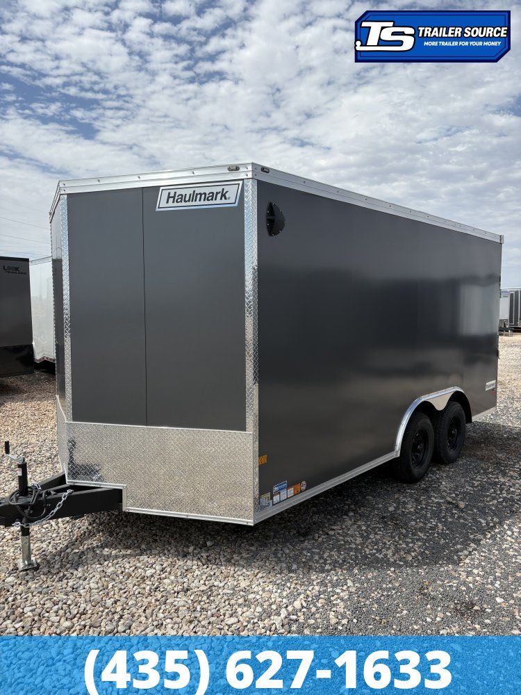 8.5x16 Haulmark Transport Enclosed Cargo Trailer - 7'0" Interior - 10K GVWR - .080 PolyCor, Dovetail