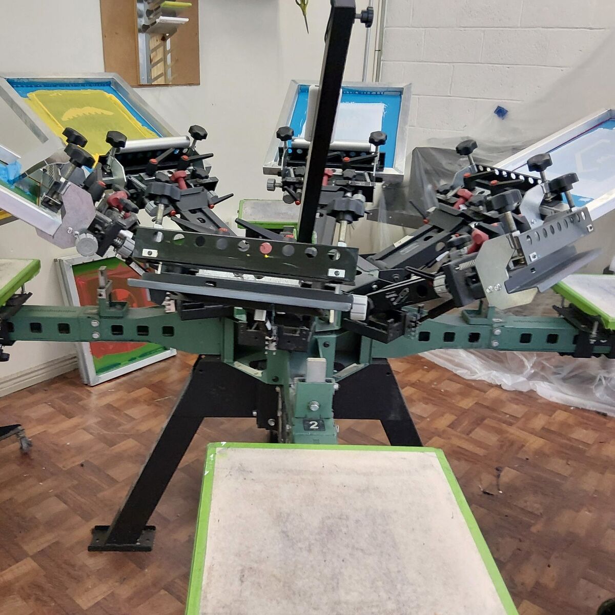 Vastex-2000 screen printer W/Flash dryer