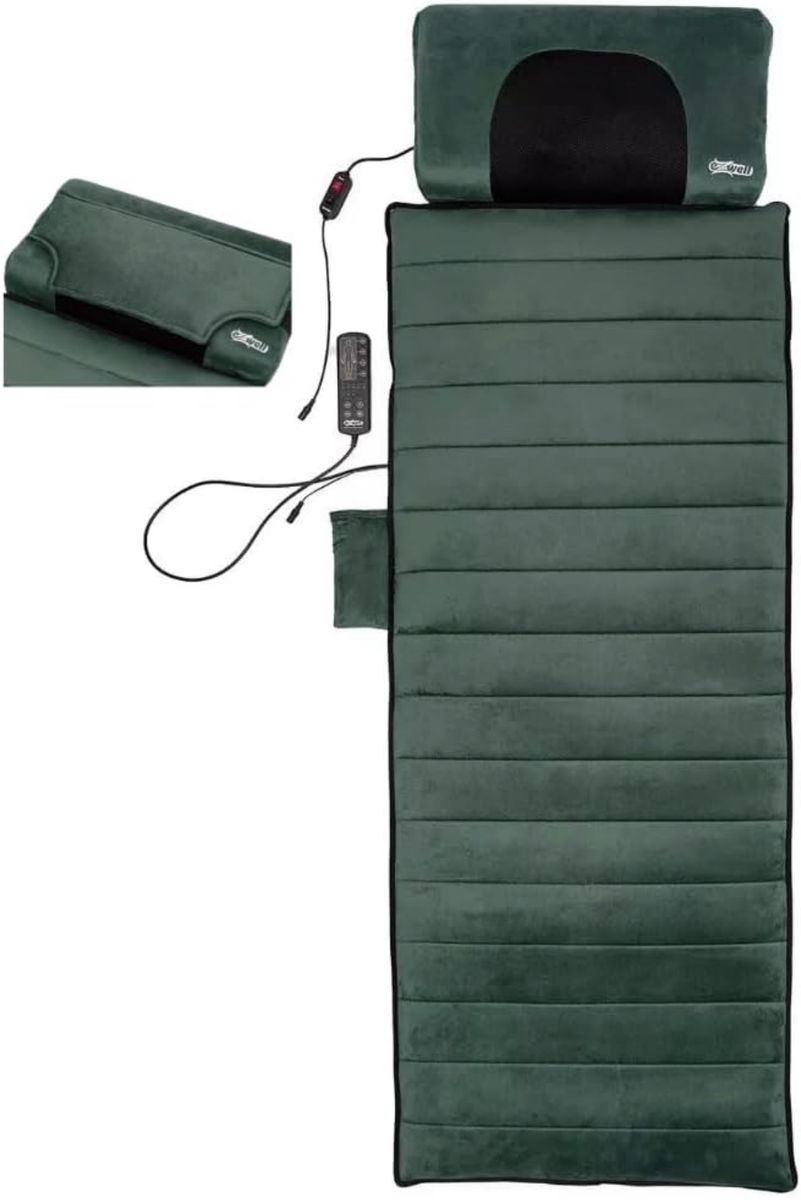 eZwell Remedy Full Body Massage System w/ Heated Shiatsu Pillow & Cover, Brand New